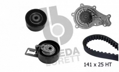 BREDA LORETT kpa0334a -  Водяной насос + комплект зубчатого ремня